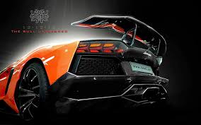 Hd Wallpaper Dmc Tuning 2013 Lamborghini Aventador Lp900 Sv 4 Orange And Black Lamborghini Super Car Wallpaper Flare