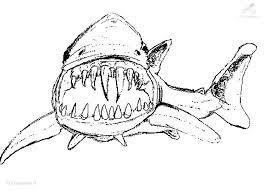 Vector of a cartoon man with a dropped jaw. 1001 Coloringpages Animals Shark Shark Coloring Page
