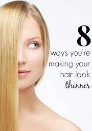 8 Ways You Re Making Your Hair Look Thinner Long Hair Tips Long Curly Hair Thick Hair Styles