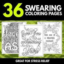 Coloring pages for adults cuss words. 36 Swear Word Coloring Book Printable Quotes Mandala Patterns Etsy