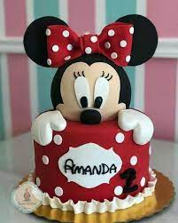 Es ist gar nicht mal so schwer, dauert nur ein bisschen länger. Pin By Melissa Barge On Bolos Minnie Mouse Birthday Cakes Mickey Mouse Birthday Cake Minnie Mouse Cake