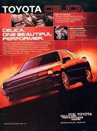vintage car advertisements of the 1980s page 49 toyota celica toyota classic japanese cars