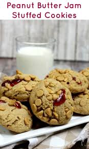 Peanut Butter And Jam Stuffed Cookies The Healthy Classified Recipe Peanut Butter Baking Soda Baking Powder Jam Cookies