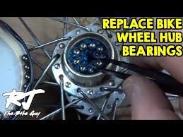 Steps to assemble a new mountain bike wheel. How To Replace Bike Wheel Hub Bearings Youtube