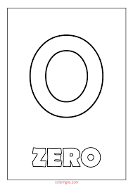 These busy bees all have numbers on them! Printable Number Zero Coloring Page Pdf For Kids