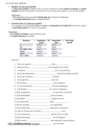 Plus Que Parfait Teaching French Learn French French Classroom