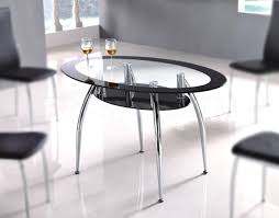 The best option for you is an oval table. Dining Tables With Oval Glass Top For Dining Room Ideas With Stunning Furniture Glass Tables Dining Room Inspiration Decoration