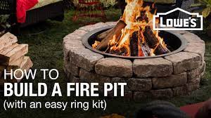 One constant however is that placement of gas operations must be firmly. How To Build A Fire Pit W A Ring Kit Youtube