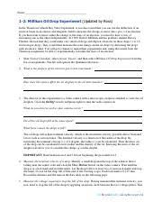 Папка из облака mail.ru cloud.mail.ru. Millikan Oil Drop Expt 1 1 Name 1 2 Millikan Oil Drop Experiment Updated By Ross In The Thomson Cathode Ray Tube Experiment It Was Discovered Course Hero