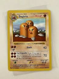 Pokemon 1999 Base Shadowless Dugtrio No 19 102 English Wizards Tcg Nintendo Card Ebay
