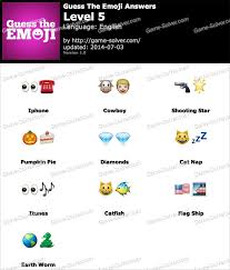 Guess The Emoji Level 5 Game Solver Guess The Emoji Guess The Emoji Answers Emoji Words