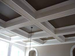 How to build box beam ceiling; Roundup 10 Diy Ceiling Embellishment Projects Home Ceiling Coffered Ceiling Home Decor