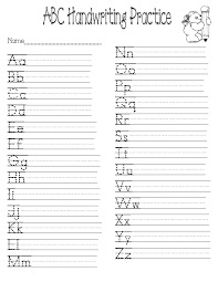 Handwriting Practice Pdf Kindergarten Handwriting