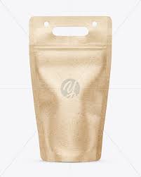 Download Kraft Stand Up Pouch Mockup In Pouch Mockups On Yellow Images Object Mockups
