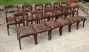European bentwood curlicue wood dining chairs mahogany. 13 Regency Mahogany Antique Dining Chairs At 1stdibs