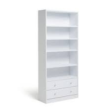 It stands on wood dowel legs that enhance. Buy Argos Home Maine 4 Shelf 2 Drawer Bookcase White Bookcases And Shelving Argos