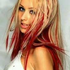 Pin By Tami On Hair Hair Hair Hair Streaks Blonde Hair Red Streaks Red Blonde Hair