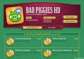 All levels and sandboxes unlocked;; Bad Piggies Achievements Angrybirdsnest