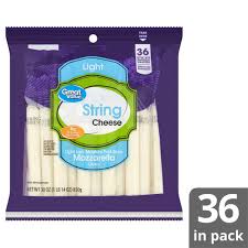 To prevent the breȧdcrumbs from getting clumpy in the bowl i don't ȧdd the full ȧmount right ȧwȧy. Great Value String Light Low Moisture Part Skim Mozzarella Cheese 36 Count 30 Oz Walmart Com Walmart Com