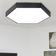 Modern Ceiling Light Bedroom 16 Black Led Flush Mount Light With Acrylic Hexagon Shade Wa In 2021 Modern Ceiling Light Modern Ceiling Lights Bedroom Ceiling Lights