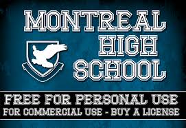 Related pngs with montreal canadiens logo png. Cf Montreal High School Schriftart Dafont Com