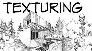 An artist draws a single hatching illustration of a 3d object. Ink Texturing Architecture Daily Sketches Youtube