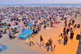 A glass plate photo of santa monica beach, c. Report Santa Monica Pier Beach Still Among Most Polluted In State Santa Monica Daily Press