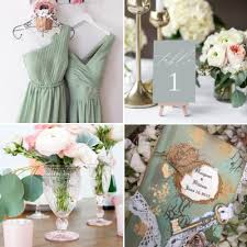 What is the most popular color in spring and summer weddings? Sage Green And Blush Wedding Inspiration Elegant Wedding Ideas