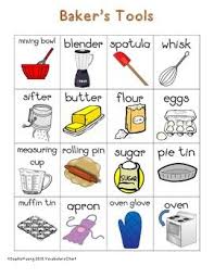 Baker S Themed Vocabulary Word Chart Writing Station Freebie Preschool Cooking Baking Theme Cooking Theme