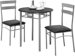 Maybe you would like to learn more about one of these? Monarch Specialties Inc 3 Piece Black Silver Metal Dining Set I 3095 Halton Hills Furniture Appliances