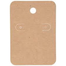 You purchased a beautiful pair of handmade earrings from an etsy shop last week and you are so excited they are finally in your hands! Kraft Brown Earring Cards Hobby Lobby 13170