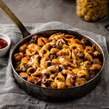 1 pound ground round beef (85% lean). Cheeseburger Pasta Skillet Ready Set Eat