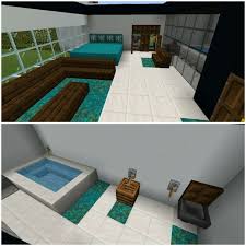 Quarto Com Suite No Minecraf Decoracao E Criatividade Banheiro Em 2020 Moveis Minecraft Minecraft Decoracao