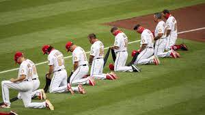 New York Yankees Washington Nationals Kneel Before Mlb S First Game In Tribute To Black Lives Matter Abc7 New York