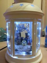 Christmas Nativity In A Rotera Lantern Ikea Hackers Christmas Nativity Scene Christmas Lanterns Rustic Christmas
