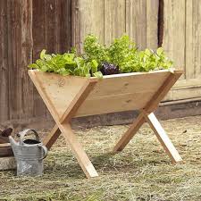 Plus Esthetique Que Le Traditionnel Carre Potager Le Potager Sur Pied En Bois Est Concu A Une Hauteur D Potager Sur Pied Jardin En Hauteur Jardiniere En Bois