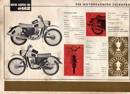 Mz Es 125 G Prospekt Motorrad Ddr Produkte 125er