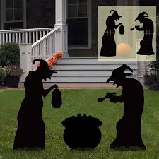 Get creative with the decor of the season to make something that is sure to be the envy of all who visit. Amazon Com Ivenf Halloween Decorations Outdoor 2 Witches Black Cauldron Silhouette Yard Signs With Stakes Scary Family Home Front Yard Party Plastic Decor Patio Lawn Garden