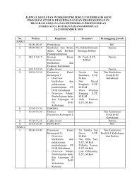 Proposal kegiatan latihan dasar kepemimpinan a. Jadwal Kegiatan Workshop Kurikulum Berbasis Kkni Pdf