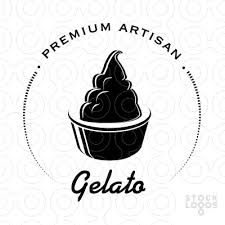 Black And White Ice Cream Premium Artisan Gelato Gelato Artisan Coffee Shop Design