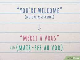 Bienvenue, accueillir, accueil, bienvenu, recevoir. 4 Ways To Say You Re Welcome In French Wikihow