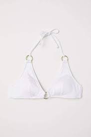 Triangle Bikini Top White Ladies H M Us Bikinis Triangle Bikini Top Triangle Bikini