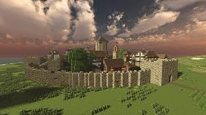 Walled Medieval Town Minecraft Project Minecraft Minecraft Projects Medieval Town