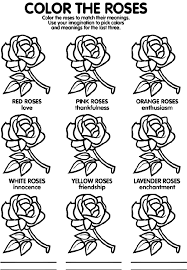 Downloads are subject to this site's term of use. Meaning Of Roses Coloring Page Crayola Com