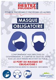 Selon ses observations, le port du masque ne provoque pas «d'inconfort manifeste, y compris chez les patients insuffisants respiratoires sévères». Covid 19 Port Du Masque Obligatoire Dans Les Lieux Clos Actualites Ville De Hellemmes