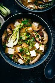 Vegan Miso Soup With Tofu And Mushrooms Crowded Kitchen Recipe Vegan Miso Soup Vegan Dinner Recipes Easy Miso Soup