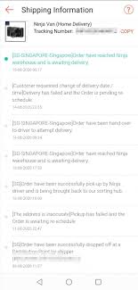 The projected delivery period is displayed in the tracking number information. Ninjavan Sg Tracking Off 62 Www Microworld Co In