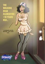Rule 34 Blood Cleavage Clementine The Walking Dead Erosanpei Female Hat Heels Lipstick Pinup Tagme Teasing The Walking Dead The Walking Dead Game 3334951