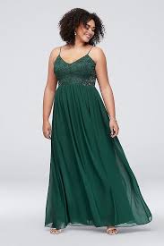 Chiffon And Floral Plus Size Dress With Beading David S Bridal Floral Plus Size Dresses Plus Size Dresses David Bridal Prom Dress