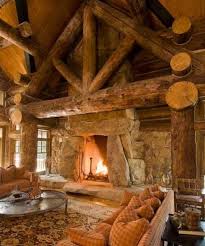 Looking For Rainbows In The Moonlight Log Cabin Interior Cabin Interior Design Log Homes